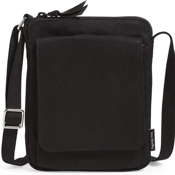 Women's Cotton Mini Hipster Crossbody Purse RFID Protection Recycled Fiber - Picture 1 of 5
